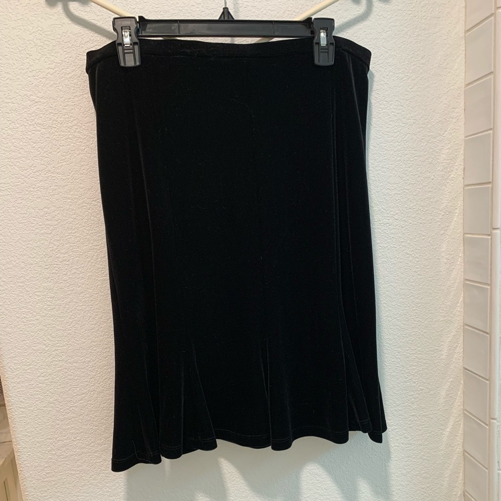 Vintage Chetta B A-line velvet skirt